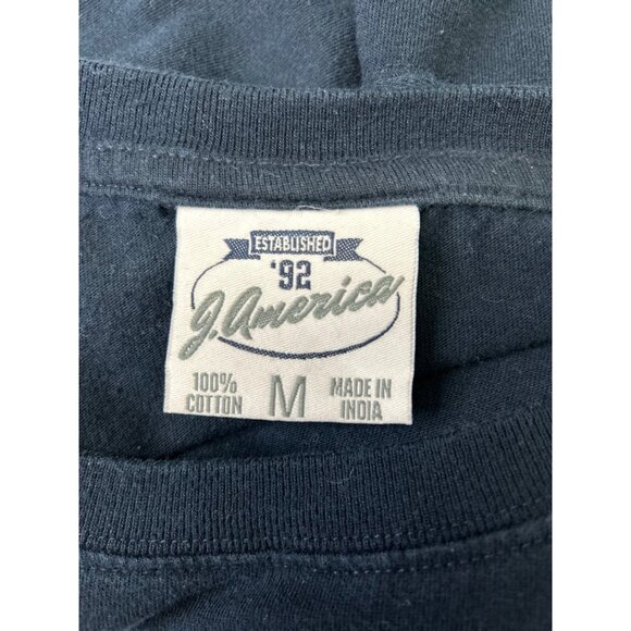 J America Unisex Long Sleeve Class of 2017 Cotton Tee, Navy, size M - Picture 6 of 9